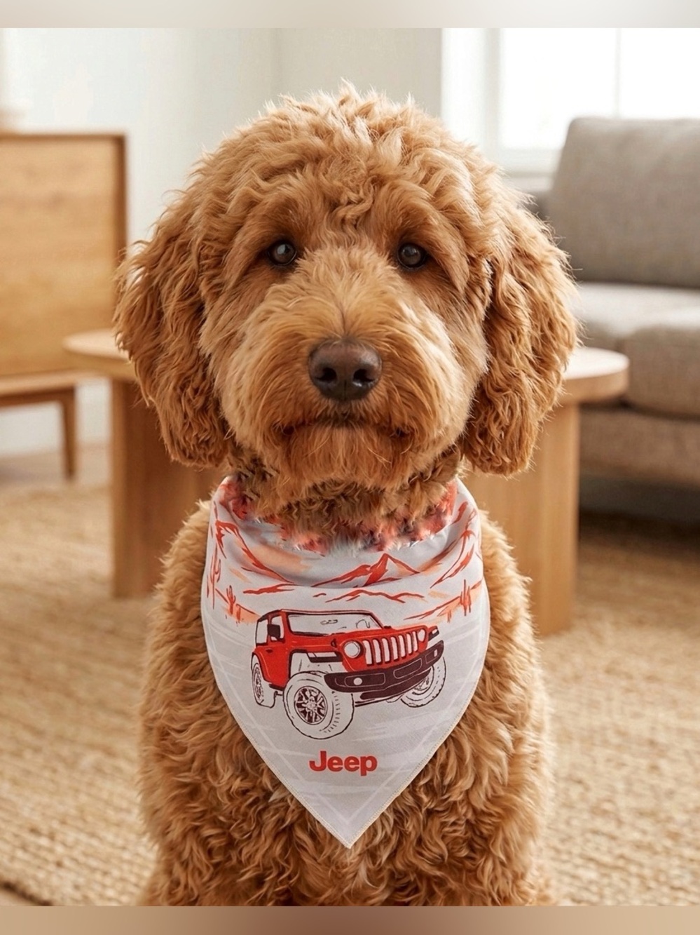 Jeep• Backroads Bandana Dog Collar, Large